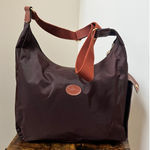 Longchamp  Le Pliage FLAW Nylon Adjustable Strap Messenger Bag Chocolate Brown Photo 0