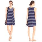Everly  navy‎ white striped tank dress women’s size large NWT Photo 1