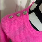 Lilly Pulitzer  Morgen Bright Pink Sweater with Button Detail Photo 1