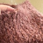 Dreamers  Burgundy Mauve Eyelash Sweater Size M/L With Mock Neckline Photo 7