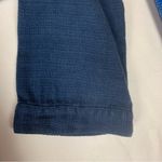 Madewell  women's medium kimono linen blend blue Textured shorts Romper Photo 6