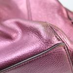 Coach  Hallie Pebble Leather Shoulder Bag Metallic Berry F80271 Hobo Redefined Photo 11