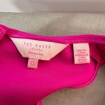 Ted Baker  hot pink scuba sleeveless fit & flare mini dress ted size 0 or US 2 Photo 6