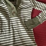 American Eagle  outfitters striped long sleeve top with hood Photo 4