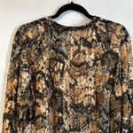 Free People  Out For the Night Top Black/Tan Size S Photo 8