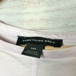 Something Navy Lilac Purple Seamed T-Shirt XXS Photo 3