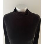 Nordstrom Vintage Velvet Mock Neck Size XL Black Minimalist Intimates Lounge Photo 1