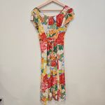 Jams World  Rose Floral Boho Mido Dress Size X Small Ties In The Back Photo 2