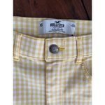 Hollister‎ Ultra High Rise Yellow Plaid Flare Pants XS Photo 1
