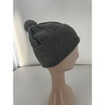 Lacoste  Vtg Beanie Hat Pom Cable Knit Ribbed Grey One Size Japan​ Photo 4