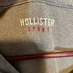 Hollister Gray and Orange Quarter-Zip Pullover Photo 2