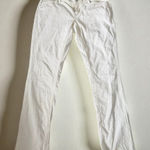 White House | Black Market WHBM WHITGE HOUSE BLACK MARKET White Corduroy Straight Leg Pants Size 2R Photo 0
