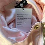 Generation Love  Pink Funnel Neck Moto Jacket Vegan Silk Blend Size XS Satin Photo 6