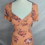 Abound NWT |  Women’s Orange Florals‎ Mini Dress Photo 1