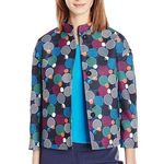 Anne Klein  Flyaway Circle Print Jacket Photo 0