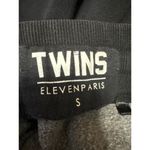 Eleven Paris Black Elastic Waist Drawstring Tapered Leg Trousers Joggers Pants S Photo 3