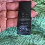 ASOS  Design Cotton Midi Smock Dress Green Zebra Photo 7