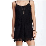 Romeo + Juliet Couture Black Lace Romper Size S Shorts Crochet Summer EUC! 0153 Photo 1