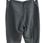 Athleta Stellar Women's Gray Hybrid Leggings Size S zip pockets slit hem Yoga Photo 5