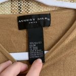 August Silk Knits 100% Silk Women Cardigan and Top Blouse Set Women’s Size M Tan Size M Photo 2