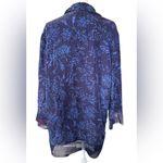 Victoria's Secret Navy and Lavender silk sleep shirt Photo 2