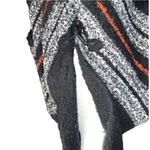 Black poncho with white and ted plaid design. Not a hoodie but a high collar! Size undefined Photo 2