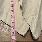 illia Womens Linen Leather Trim Open Front Drape Cardigan Jacket Size 10 Beige‎ Tan Photo 5