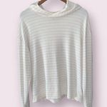 A New Day  Striped Lightweight Hoodie in cream & white - size large Photo 1