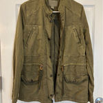 Hinge Olive Green Utility Jacket Lightweight Military Style Size S Photo 0
