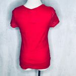 Leo & Nicole Pink Lace Short Sleeve Top Shirt New S Photo 1