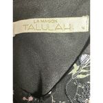 LA MAISON TALULAH Anthropologie BLACK FLORAL LAYERED MINI DRESS Size Medium Photo 5