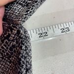 Chico's Women's Snake Skin Print Crew Neck Short Sleeve Jacquard Tee Black Sz 2P Photo 6