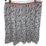 G.H. Bass & Co. Giraffe Print Pleated Midi Skirt Navy Orange White Size 10 NWT Blue Photo 0
