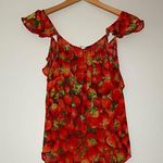 Anthropologie Strawberry Ruffled Top Photo 5