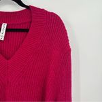 Athleta | Shasta Oversized Wool Knit Sweater In Dark Pink Size Medium Photo 3
