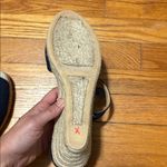 Talbots Lyndsay Strappy Canvas Espadrille Wedges Indigo Navy size 9.5 nautical Photo 7