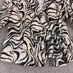 Alex Evenings ALEX‎ EVENINGS Women Zebra Party Blazer Jacket L Wrap Lined Blouse Shawl Collar Photo 8