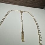 Kendra Scott White Howlite White/Grey Beads Beaded Gold Tone Necklace Photo 3