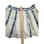 Tory Burch  Size 8 Embroidered White Alexandria‎ Skirt Women’s Beaded #E13-5 Photo 2