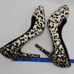 White House | Black Market Panther Leopard Print Faux Fur Calf Hair Heels Size 8.5 Photo 6