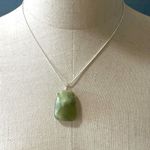 Natural jade pendant necklace Green Photo 1