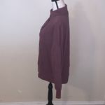 So Clothing SO Lounge Life Pullover Sweatshirt Plum Button-Up Pocket Photo 3