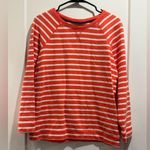 Boden Melon/White Striped Cotton Shirt Size 6 White Photo 0