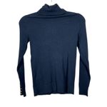 Tommy Hilfiger  Stella Navy Turtleneck Button Cuff Sweater XS Photo 6