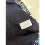 Tory Burch Camilla Dasha Silk Blue and Black Print Dress Size 4 Photo 7