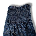Tommy Hilfiger  Womens Velvet Burnout Faux Wrap High Waist Above Knee Blue Sz 12 Photo 10