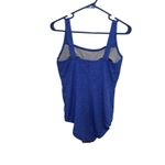 Speedo  One Piece Swimsuit Modest Conservative Blue Textured Beach Active Size 8 Photo 1
