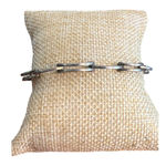 Vintage Silver Tone Articulated Chain Link Bracelet 7.5" Estate 11.18g Photo 0