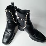 ZARA black studded ankle boots size 41 Photo 12