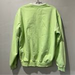 Morning Sun Polar Bear Embroidered Green Christmas Sweatshirt Size Large Photo 5